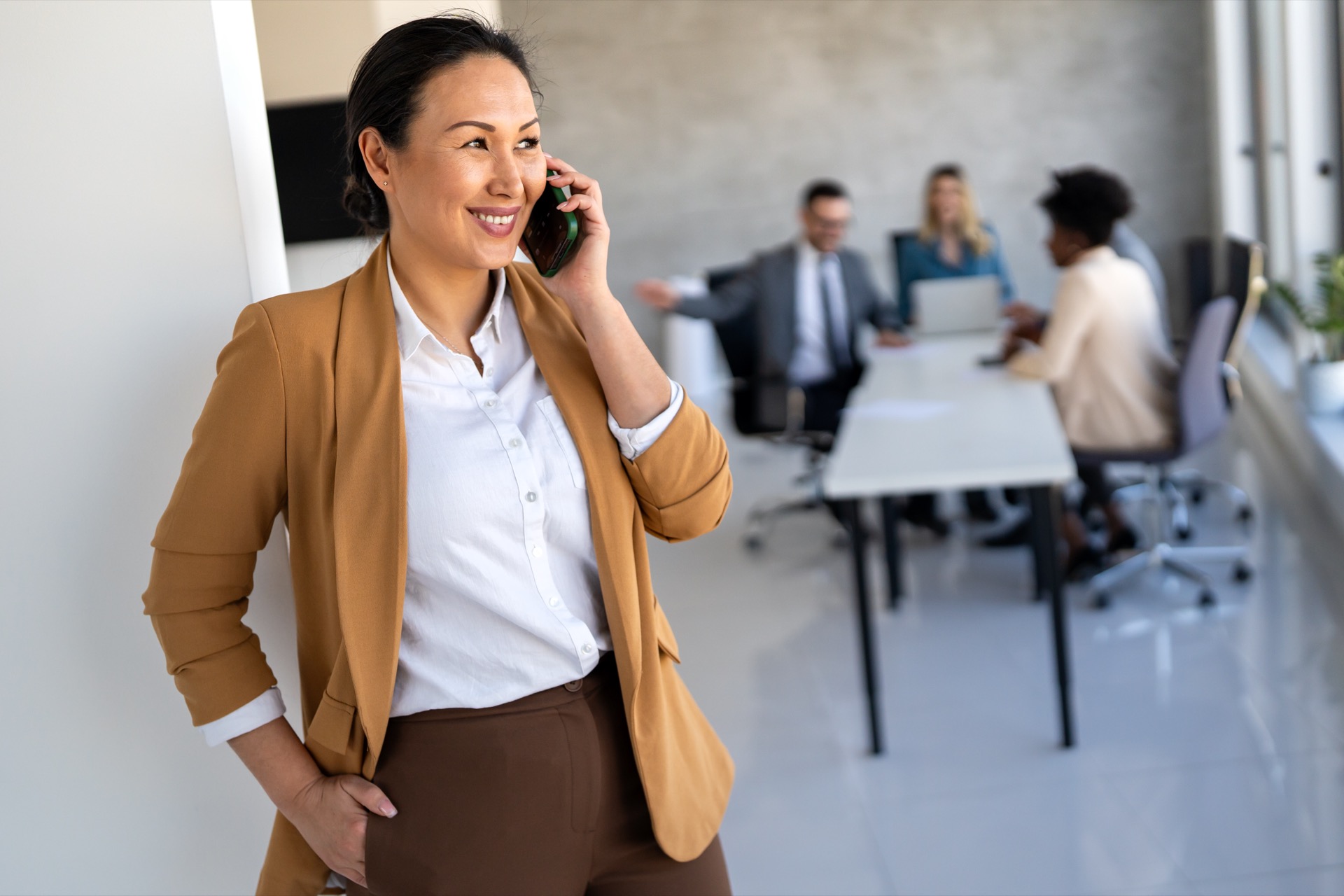 Business leader making decisions